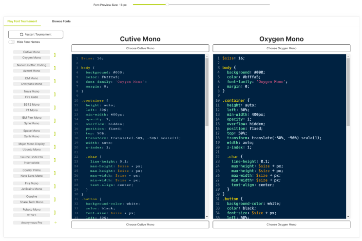  코딩 폰트 오징어게임! 자신에게 맞는 Coding Font를 골라보자
