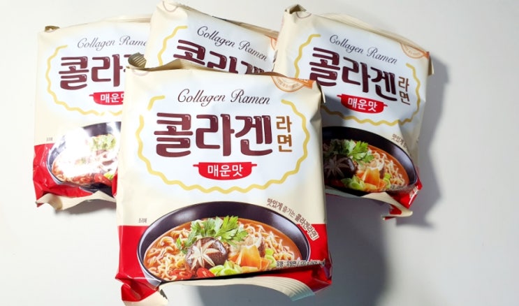  콜라겐라면 글루텐 무첨가 매운맛 신상라면