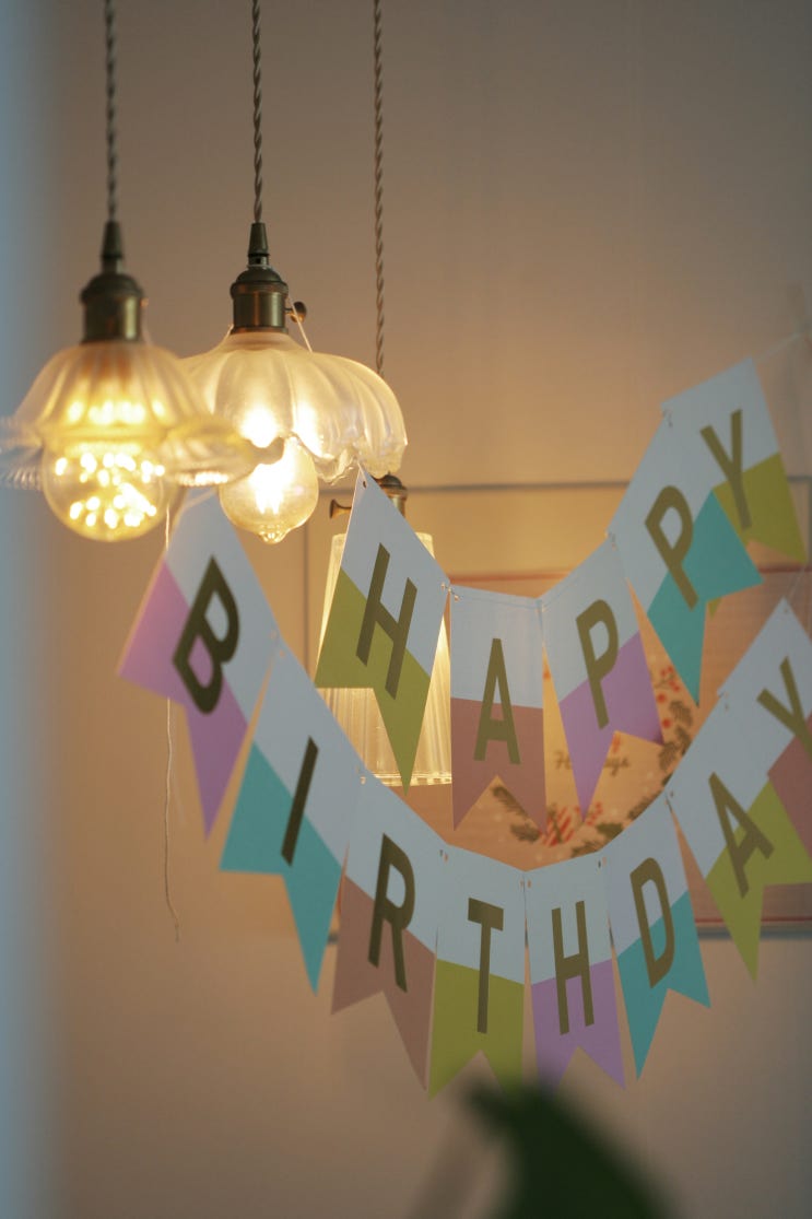  예쁜케익과 소소한 생일파티