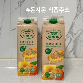  트레이더스 100% 생과일 오렌지주스 추천! '돈시몬' 착즙주스 후기