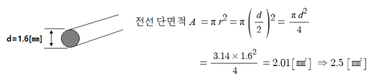 저압 옥내 배선 사용전선