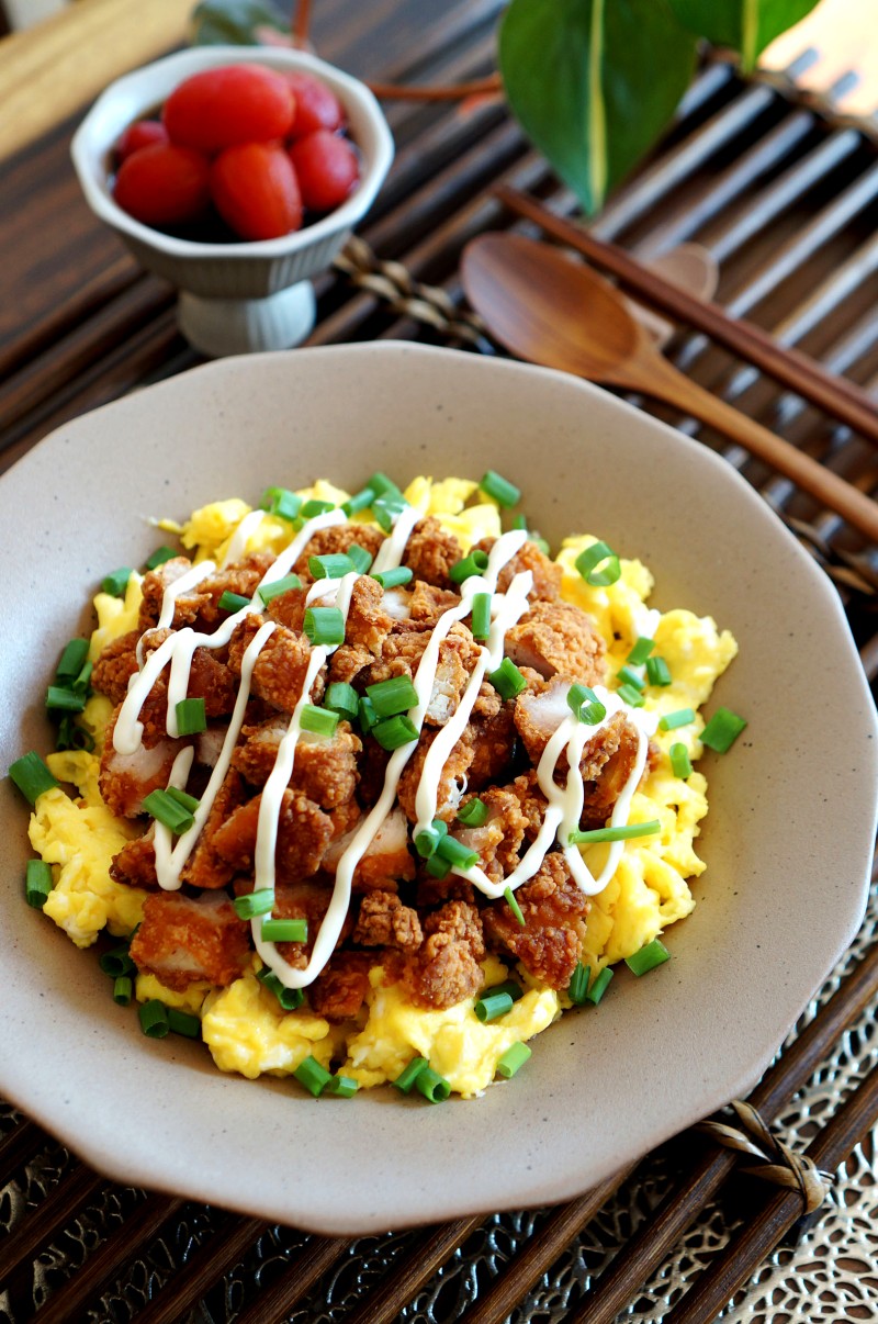 남은 치킨 덮밥 먹다남은 치킨 에어프라이어 필수 요리! : 네이버 블로그