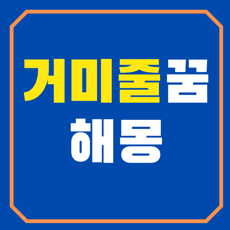 거미줄꿈 해몽 집안에거미줄꿈 거미줄치우는꿈 거미줄감기는꿈 풀이