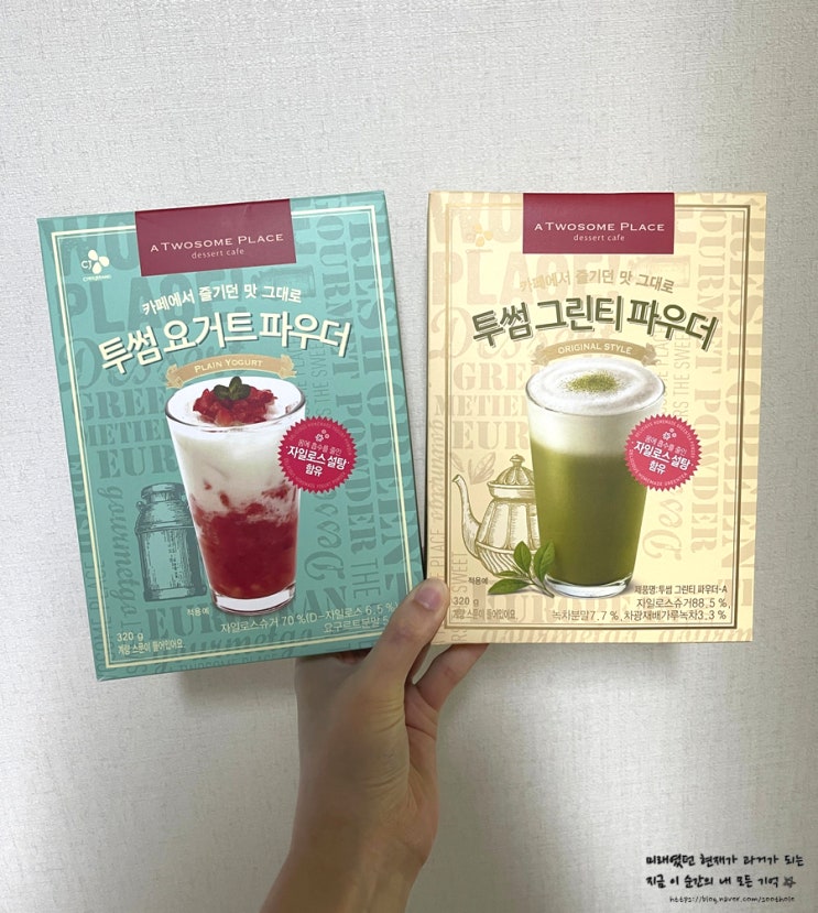  투썸 요거트 파우더로 스무디부터 아이스크림까지 만들기