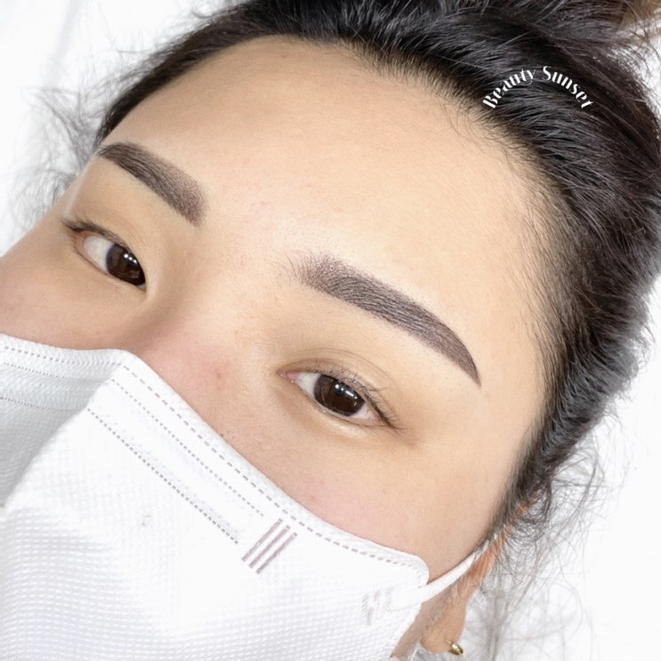  계양구 눈썹문신 / 빨간 눈썹 갈색눈썹으로 커버하기 - 뷰티선셋