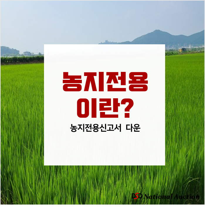 농지전용이란? [농지전용허가 신청서, 신고서 서식有]