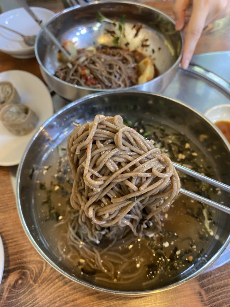  쀼로그 ep. 125 메밀향막국수 홍대 신촌 맛집 방문후기