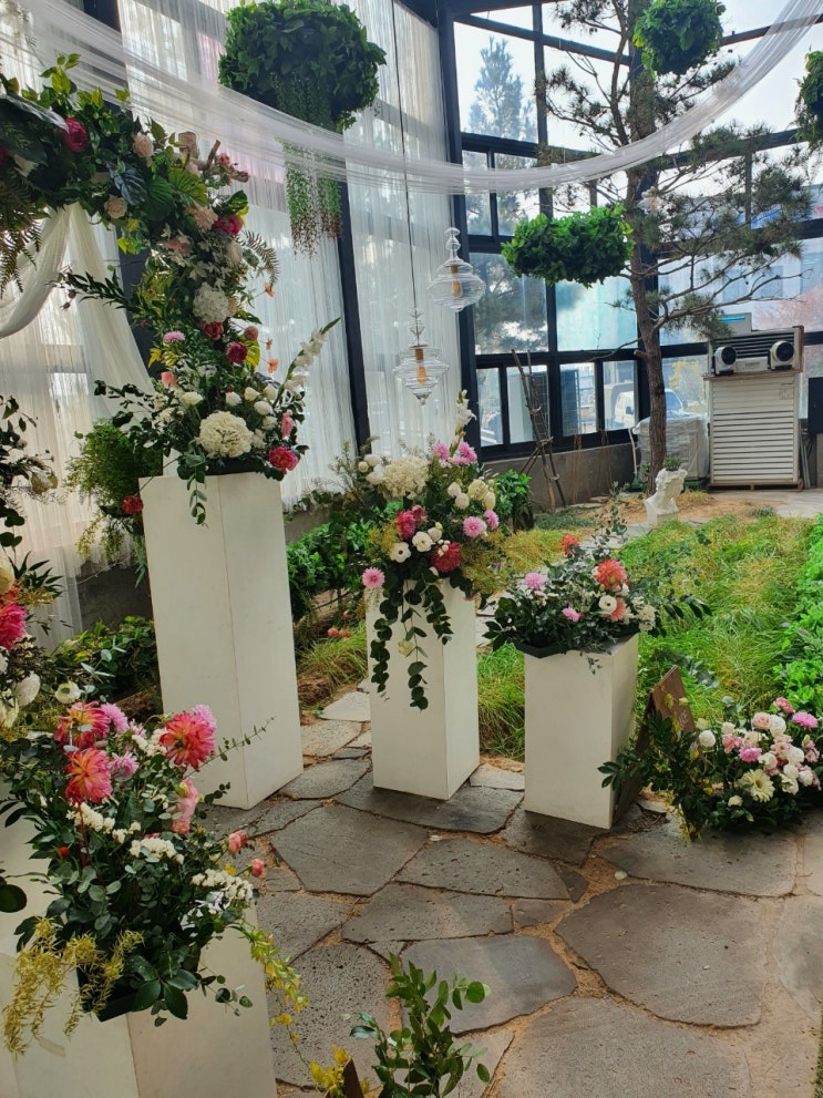  청주 그리너리 카페, 예쁜 하우스웨딩 장소 애견 동반 카페