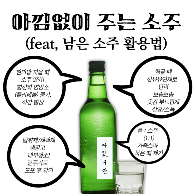  아낌없이 주는 소주~!!!