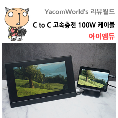 아이엠듀 C to C 고속충전 100W 스마트폰 미러링케이블 PD충전 및 삼성 DEX까지