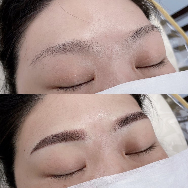 천안눈썹문신, 예쁜 옴브레 눈썹으로 잔흔을 커버하세요