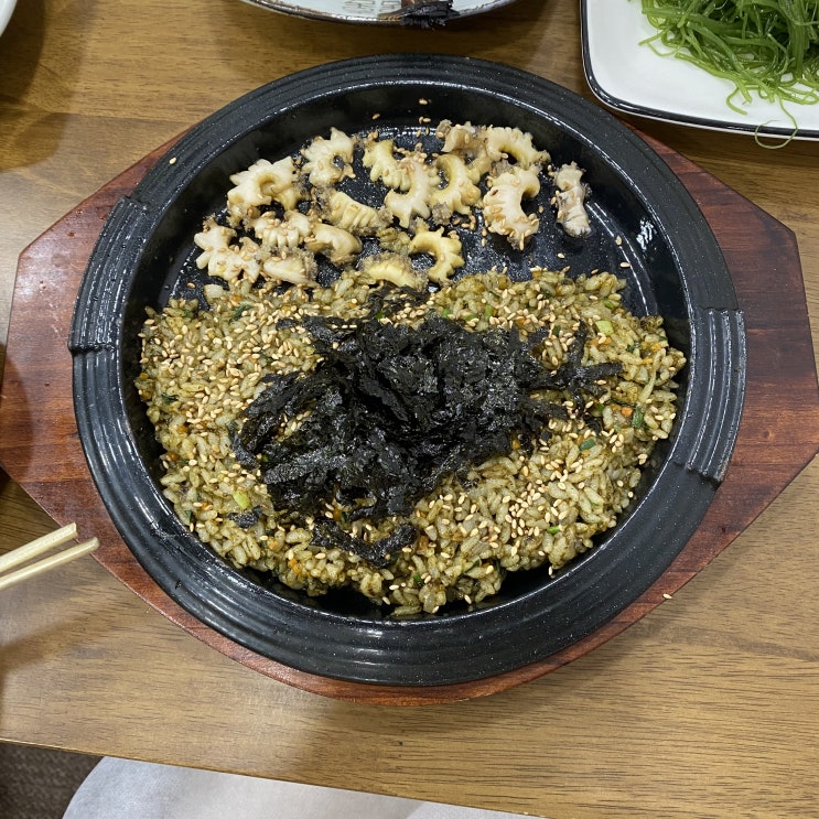  전복철판덮밥이 맛있는 일광 해수욕장 맛집 한올