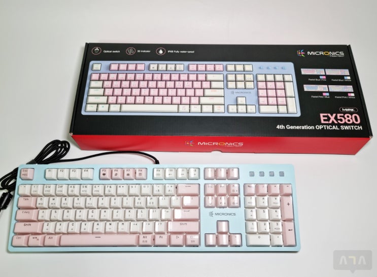  마이크로닉스 MANIC EX580 광축 크리스탈 게이밍 키보드 리뷰