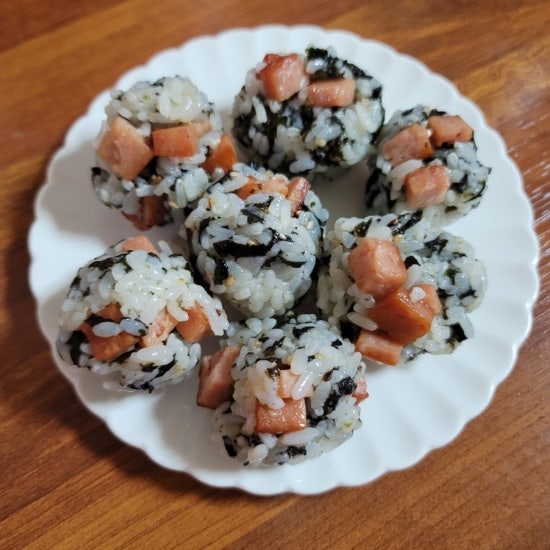  간단한 아침 식단, 스팸마요 주먹밥 만드는 법!!