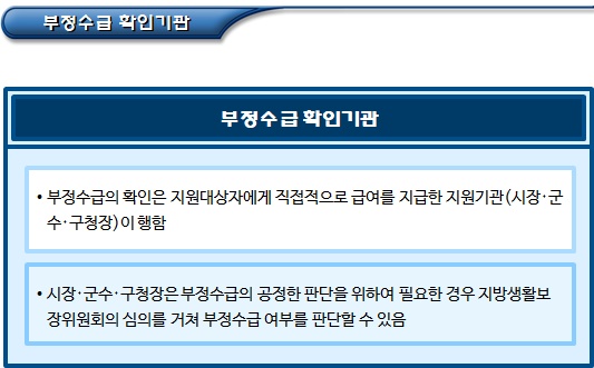 한부모가정 부정수급자에 대한 비용 징수