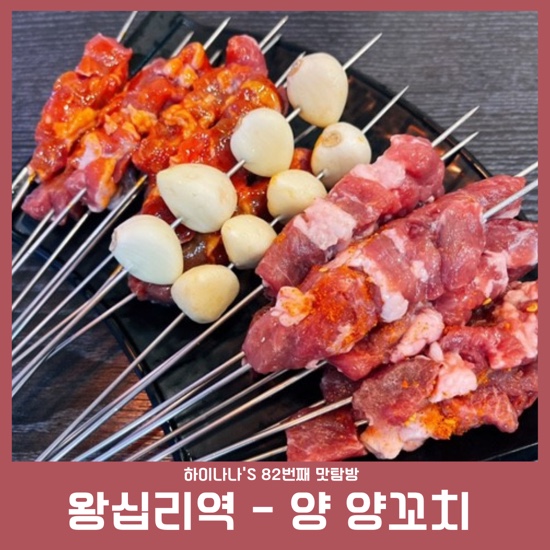 [왕십리맛집/양양꼬치] 82번째 맛 탐방 : 매운 양 꼬치에 술이 술술~