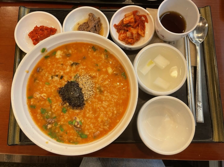  [코엑스 점심] 건강한 본죽에서 '낙지김치죽' 먹고 해장하다.