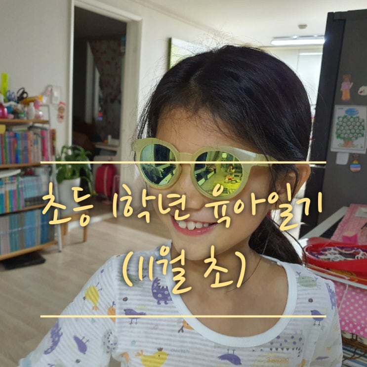  초등 1학년 육아일기(11월 초)(독감접종,EBS만점왕,연산공부,어린이 보드판)
