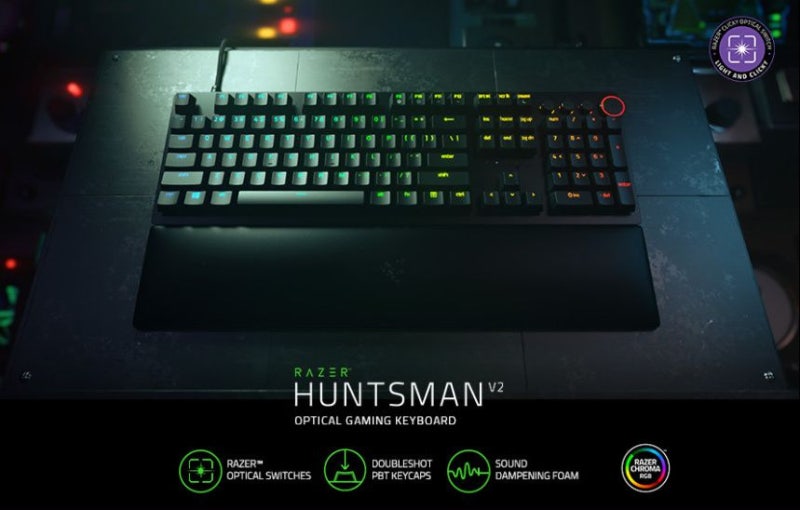레이저 헌츠맨 V2 영문각인 퍼플축 게이밍 키보드 Razer Huntsman V2 Us (Purple) : 네이버 블로그
