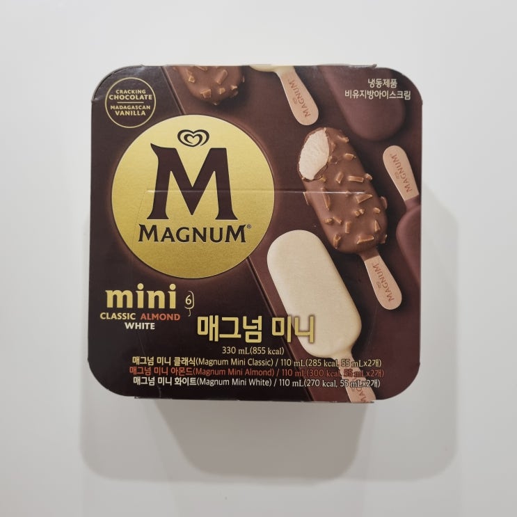  달다구리가 땅길 땐! 매그넘 아이스크림 3종(루비, 미니, 화이트초콜릿 쿠키)