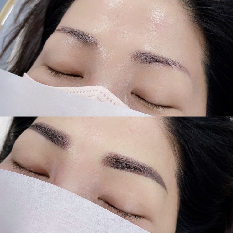  천안문썹문신은 자연스럽게, 잔흔커버도 예쁘게