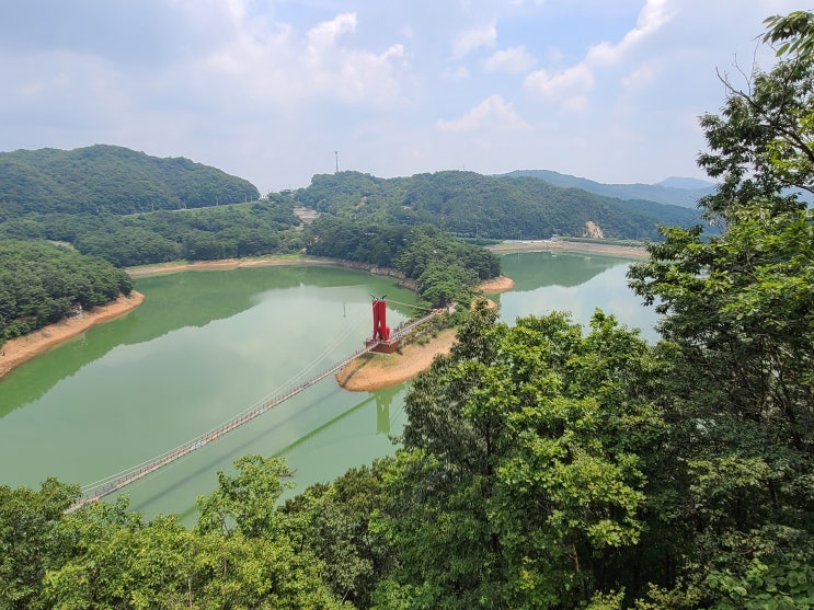  충남 청양 칠갑산 천장호 출렁다리