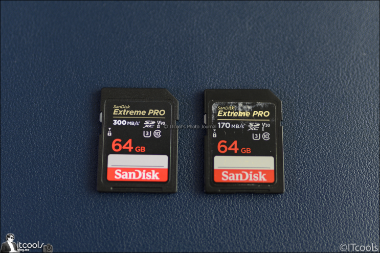  니콘 이미징 코리아 x 2021 샌디스크 uhs-ii 64gb 300mb/s 짝퉁과 비교를 위한 정품 이미지