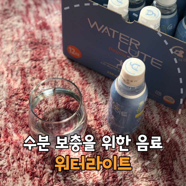  간편하게 수분보충하기 좋은 워터라이트 리뷰