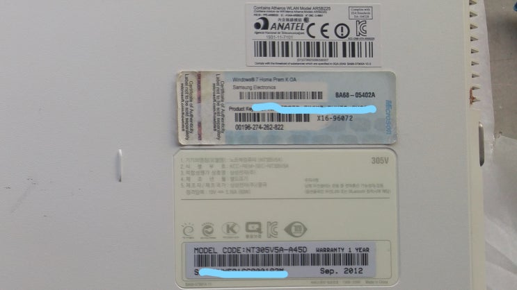  분당컴퓨터 삼성노트북 NT305V5A-A45D SSD 교체 윈도우10 설치 및 HDD NEXT 케이스 외장하드 만들기