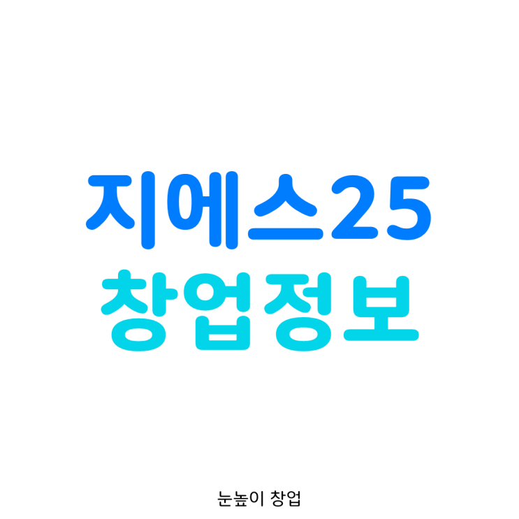  GS25 편의점 창업정보 (일평균매출액 1위 지에스25)