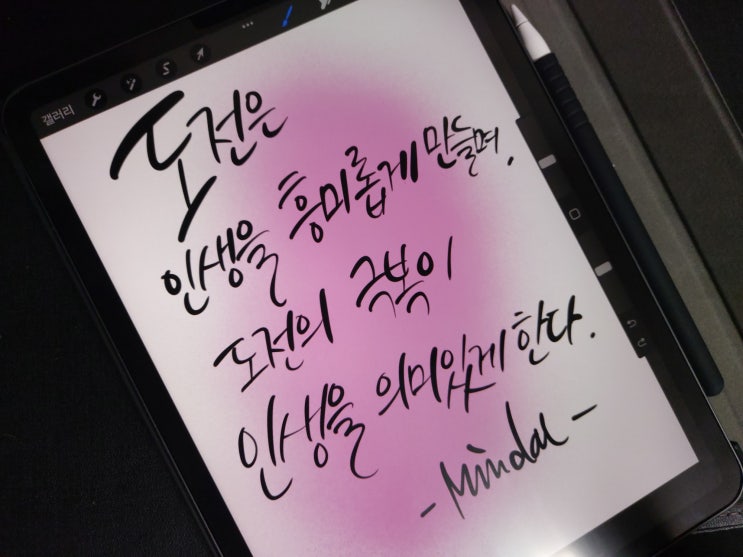  [초보 캘리그라피] 조슈아 J. 마린 명언 1