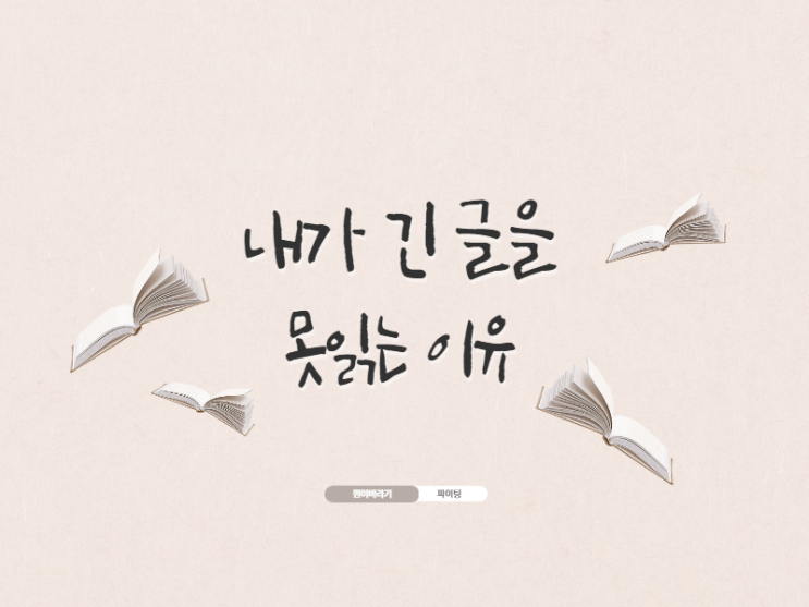  요즘 아이들만 문해력이 없을까 내가 긴 글을 못 읽는 이유