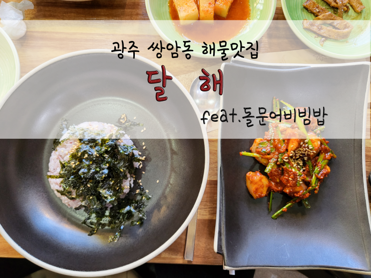  광주 쌍암동 해물맛집_달해_211107