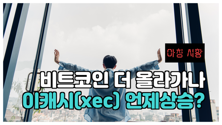  이캐시(xec) 시세 및 비트코인 아침 시황, 더 올라가나요?
