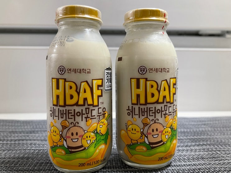  [GS25신상 허니버터아몬드두유] 달달한 두유에 아몬드향을 추가했어요.