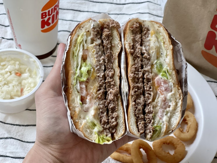 버거킹 신메뉴 더블화이트갈릭와퍼 맛있게 먹는 방법