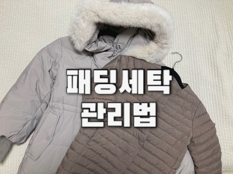  패딩 집에서 세탁기로 빨아도 되는 경우 관리법까지