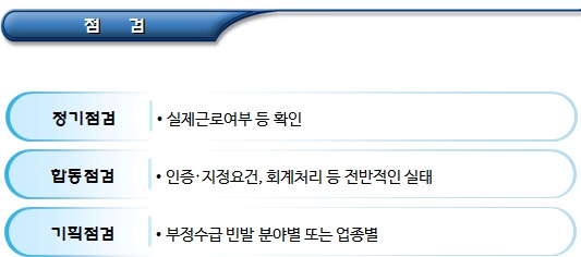 사회적기업 관리(점검종류, 내용, 시기 및 방법)