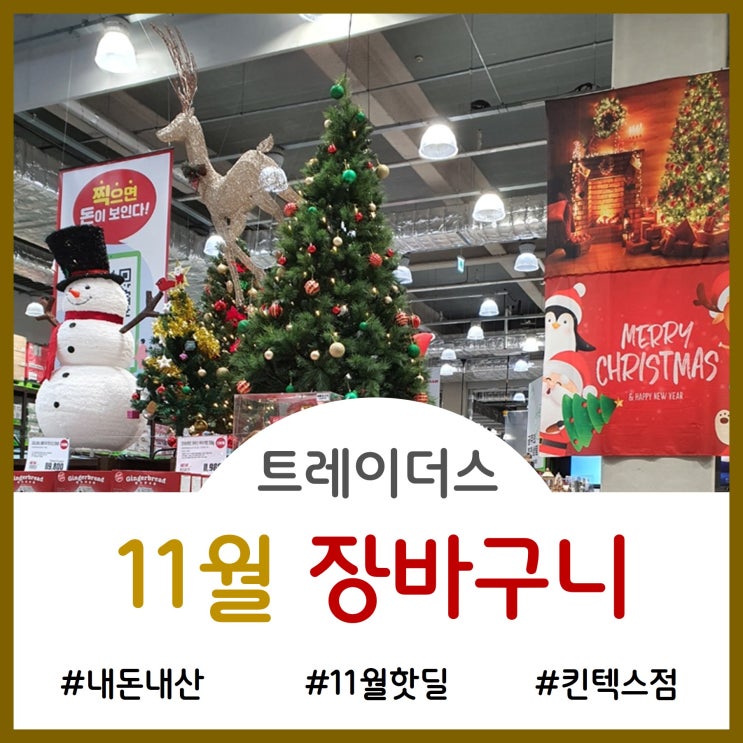  11월 트레이더스 장바구니