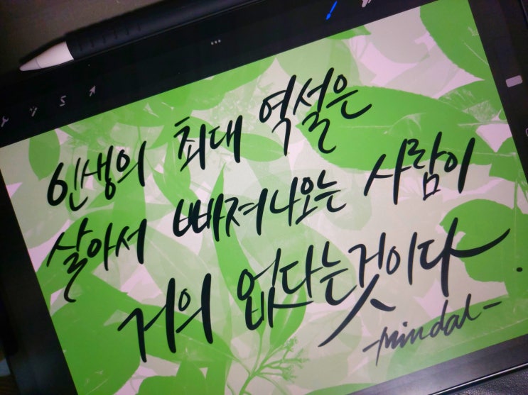  [초보 캘리그라피] 로버트 하인라인 명언 1