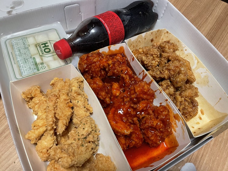 순살치킨 알찬 호치킨 제물포점 에서 리본패키지 치킨배달