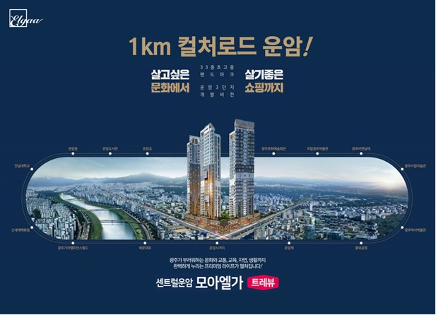  센트럴운암 트레뷰 모아엘가 단지내 상가 공급 및 분양가, 모델하우스안내
