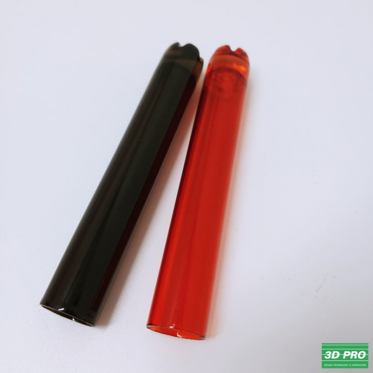 시제품 아크릴 플라스틱 투명 소재에 염색한 채혈관 튜브 샘플 시제품/3D프린터 출력물 (SLA방식/ABS Like 레진)-쓰리디프로/3D프로/3DPRO
