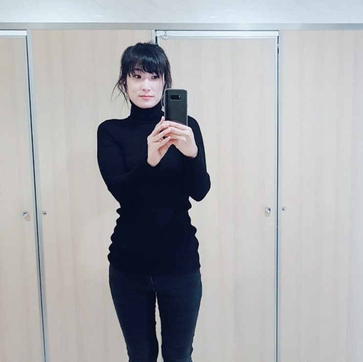  없는 볼륨도 만들어주는 골지목티 폴라티 겨울이너티