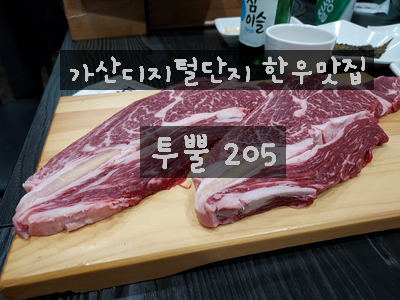  [가산디지털단지 맛집] 한우 등심이 맛있는 투뿔 205 / 소고기 회식하기 좋은 룸있는 식당
