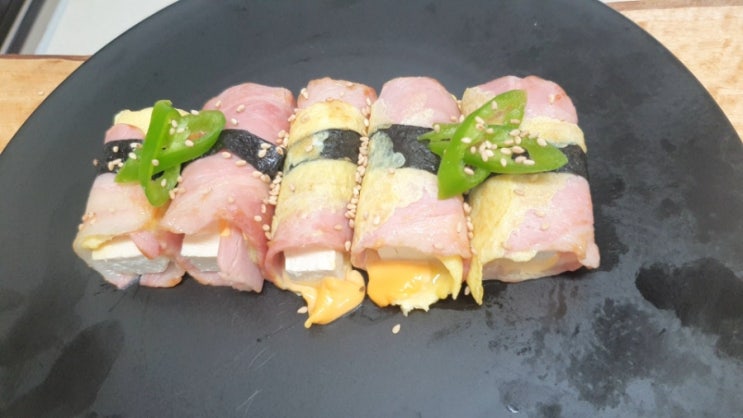 두부베이컨치즈말이 꿀팁!초간단 두부말이 만들기