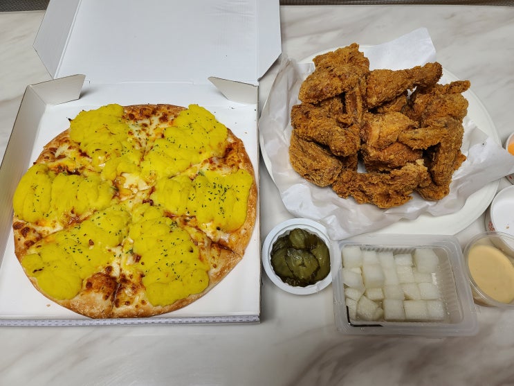  세종시배달맛집 세종다정동맛집 피자나라치킨공주 고구마피치세트