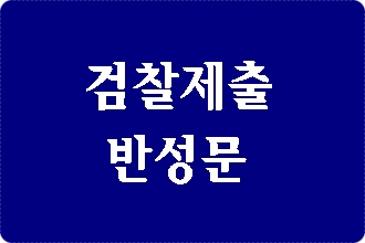  검사 반성문 성의껏 작성해야