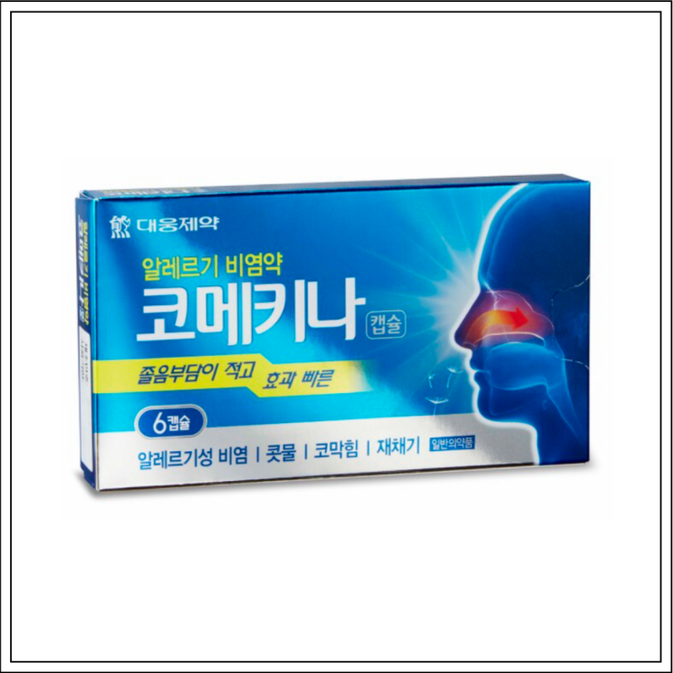  항히스타민제 비염약 코메키나(코메키나캡슐), 성분/효능효과/먹는법/주의사항 알고 드세요~