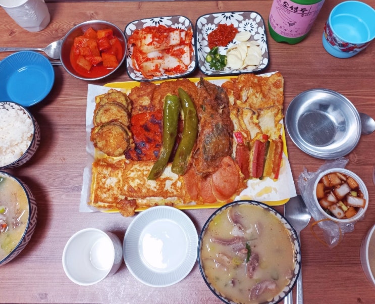  전 그리고 순대국